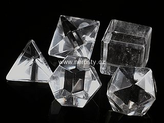rock crystal, platonic solid