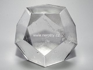 rock crystal, dodekaedr
