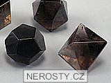 smoky quartz, platonic solid